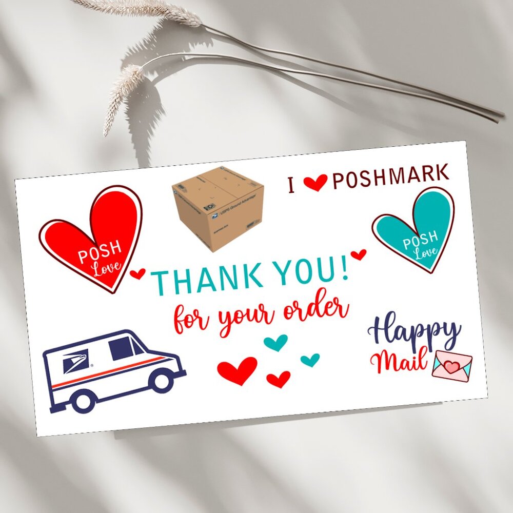♥️ 5x25 / 50  Thank You Cards